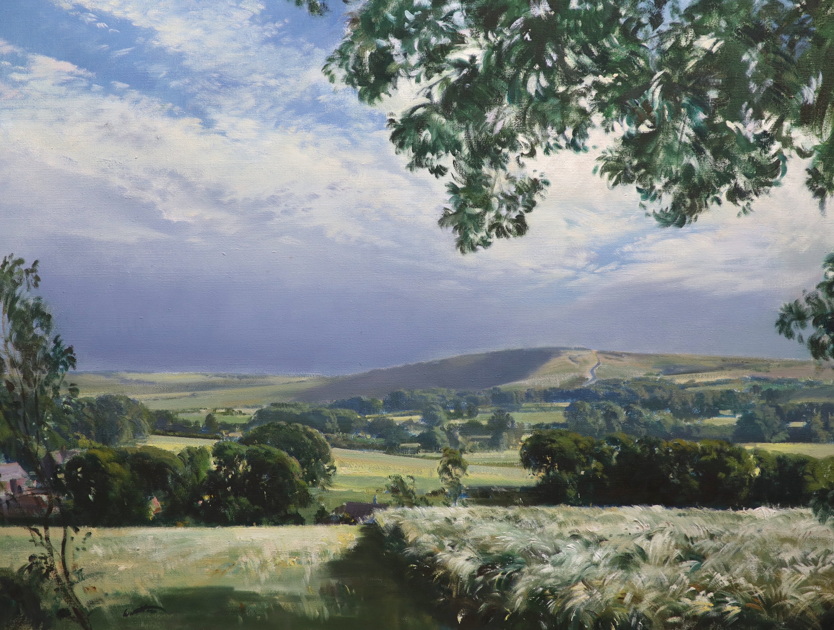 Frank Wootton (British, 1914-1988), 'Sunshine after rain, High Roven from Lullington Hill', oil on canvas, 56.5 x 74.5cm